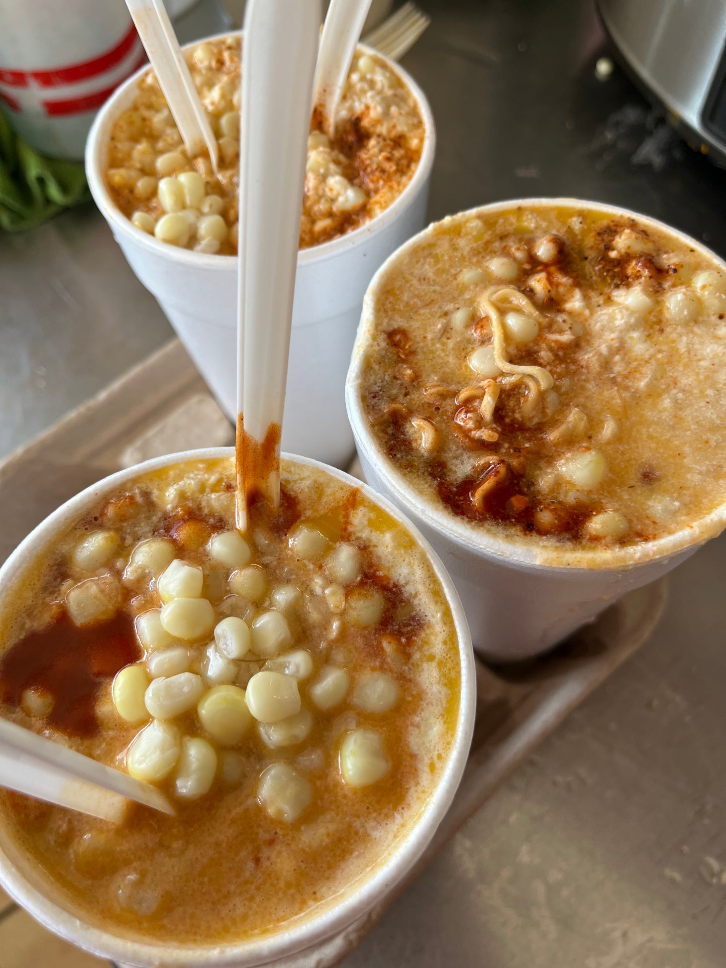 Stand con CÓCTEL DE ELOTE